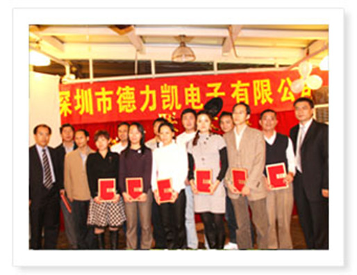 2008年度优秀员工合影